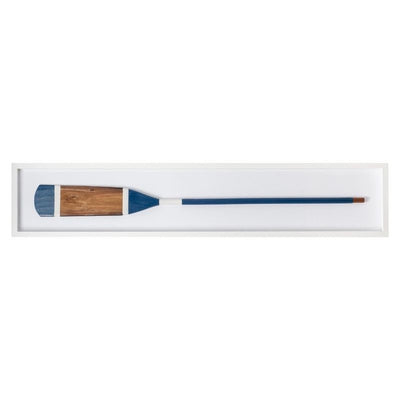 Nautical Oar Framed Art - White Frame