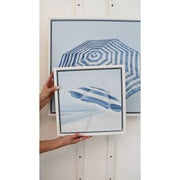 Seaside Stripes Original Framed Painting