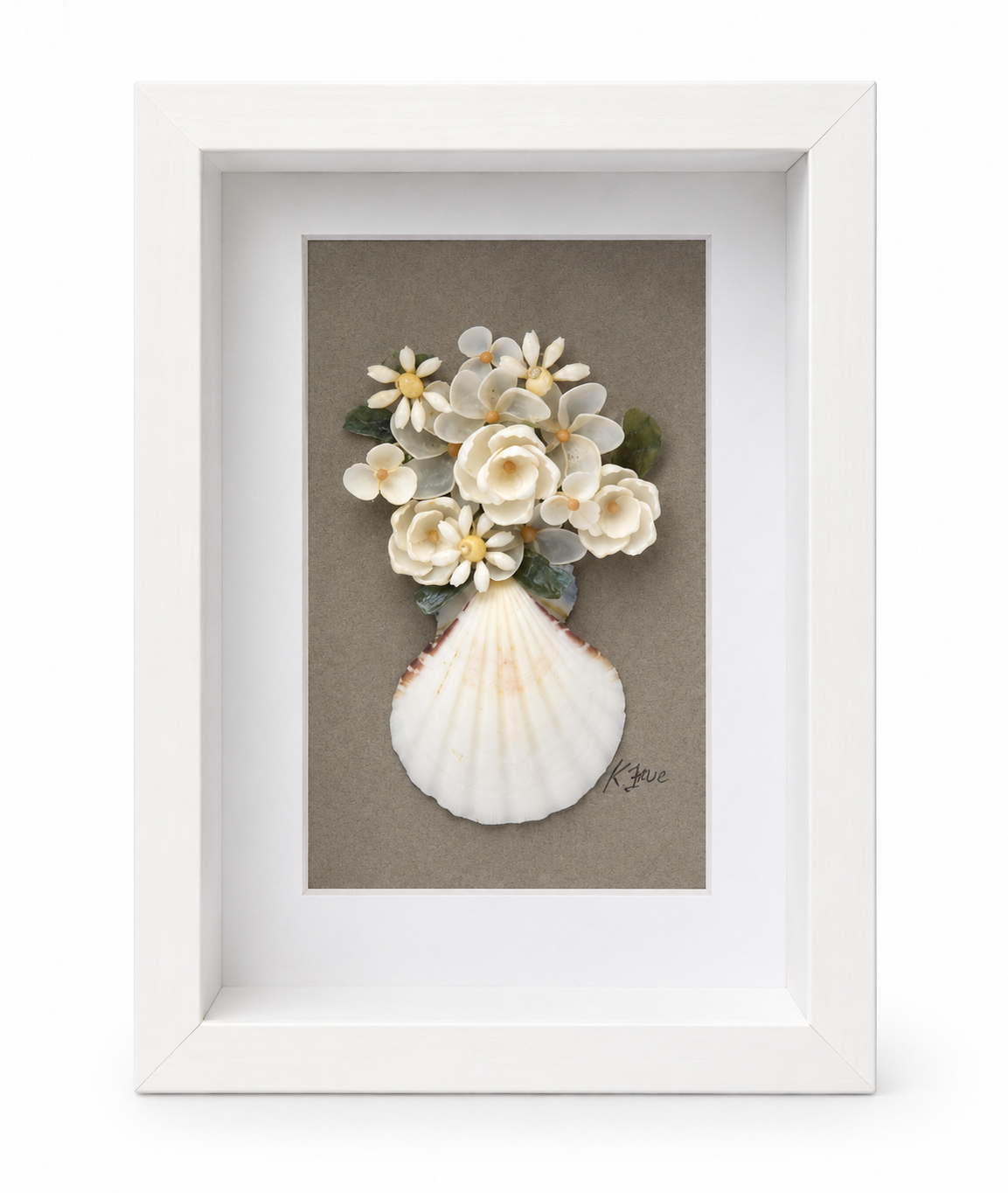 Shell Bouquet Yellow/ White Original Artwork