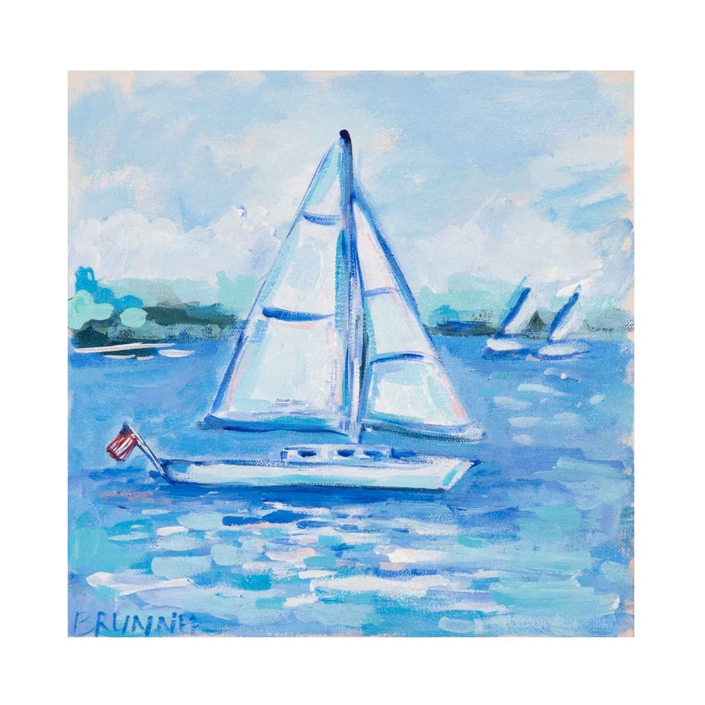 American Sail II Original Framed Painting