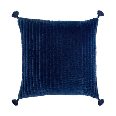 Velvet Indigo Decorative Pillow with Insert by John Robshaw