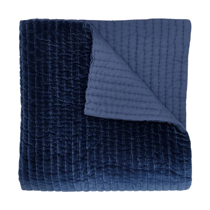 Velvet Indigo Coverlet by John Robshaw