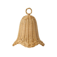 Rattan Sleigh Bells Natural - Set of 2