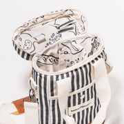 Wine Cooler Tote Bag - Navy Stripe