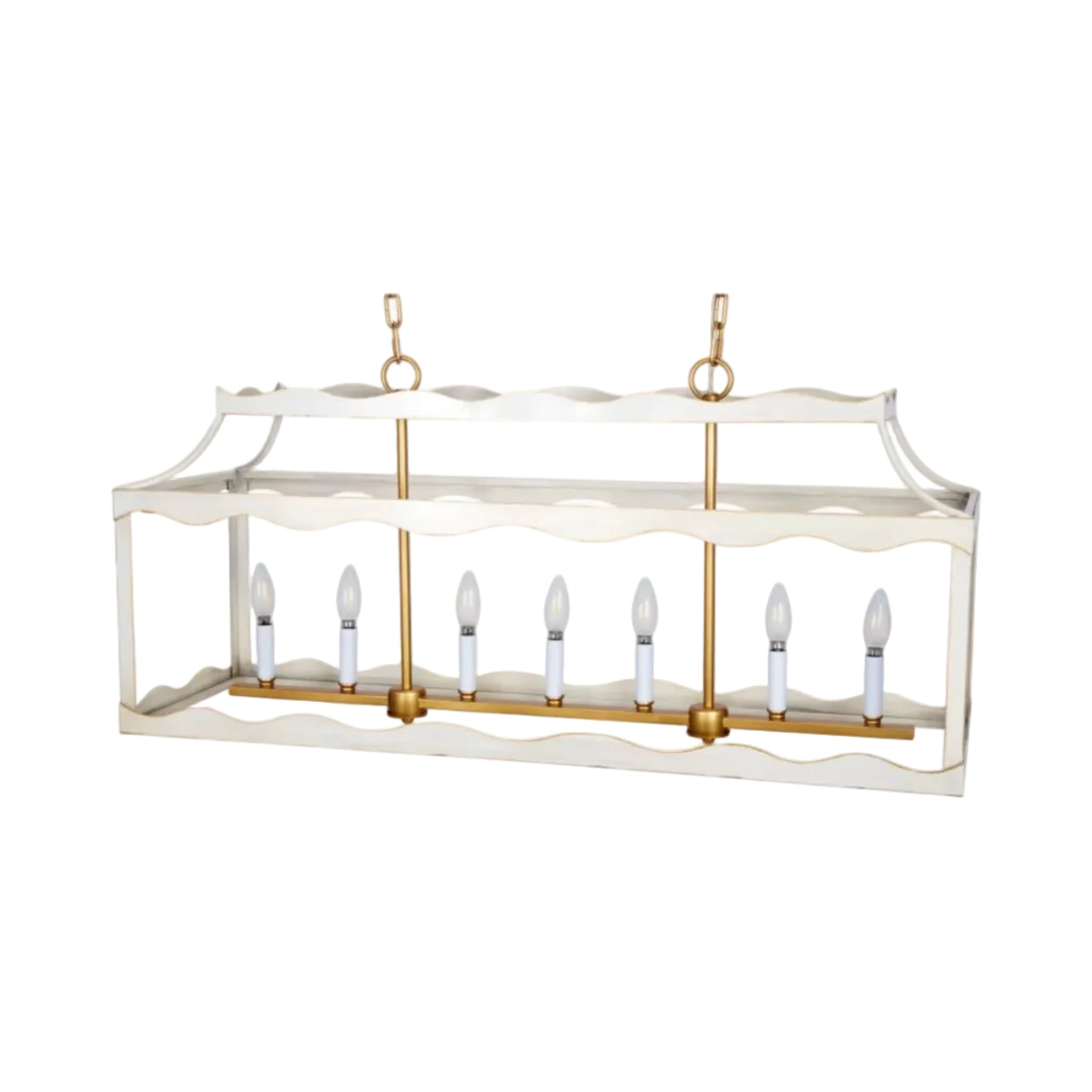 Rosecliff Rectangular Lantern - Cream