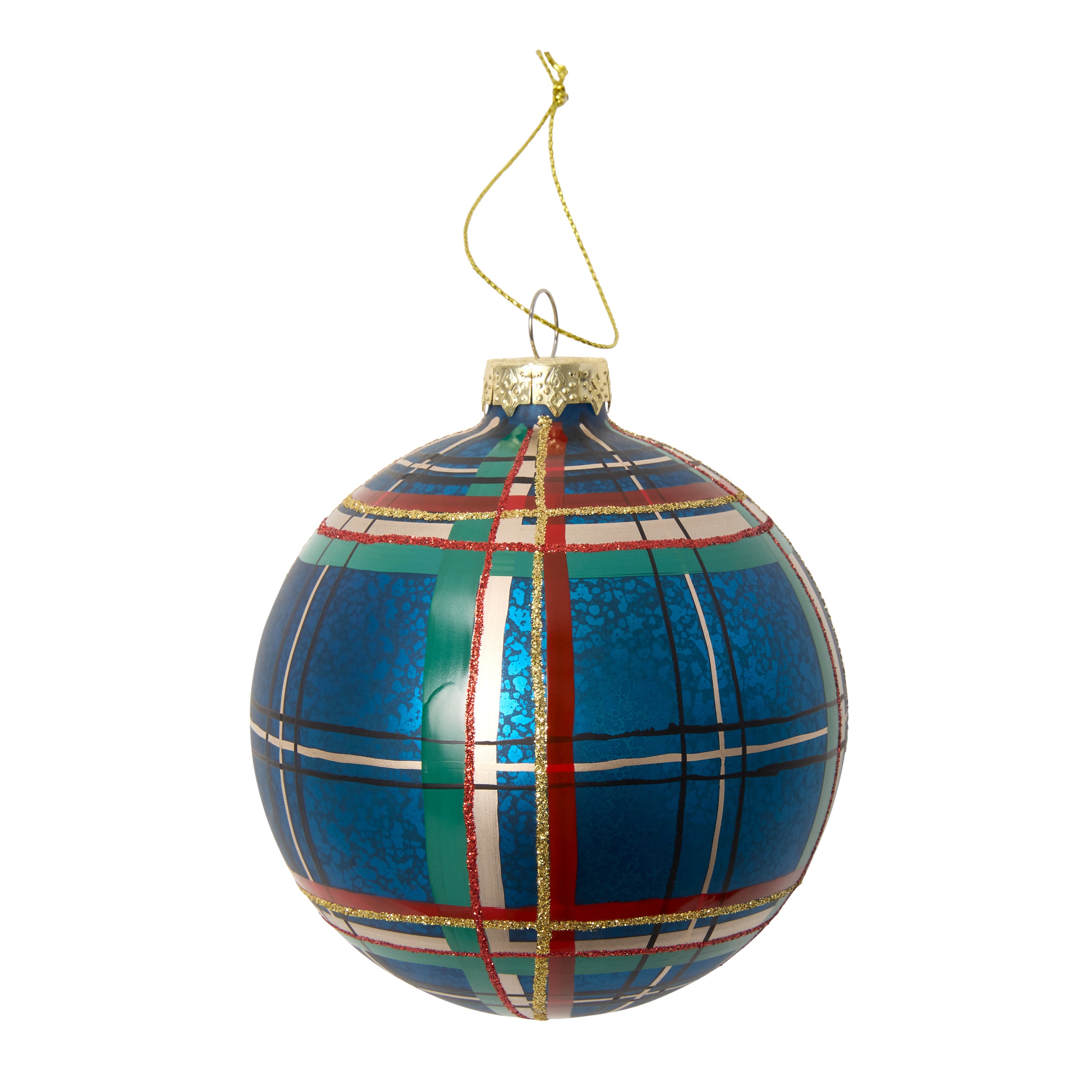 Christmas Tartan Ornament - Set of 6
