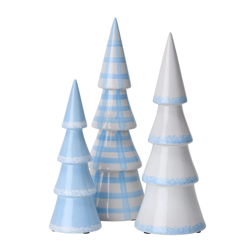 Coastal Ceramic Tree - Set of 3