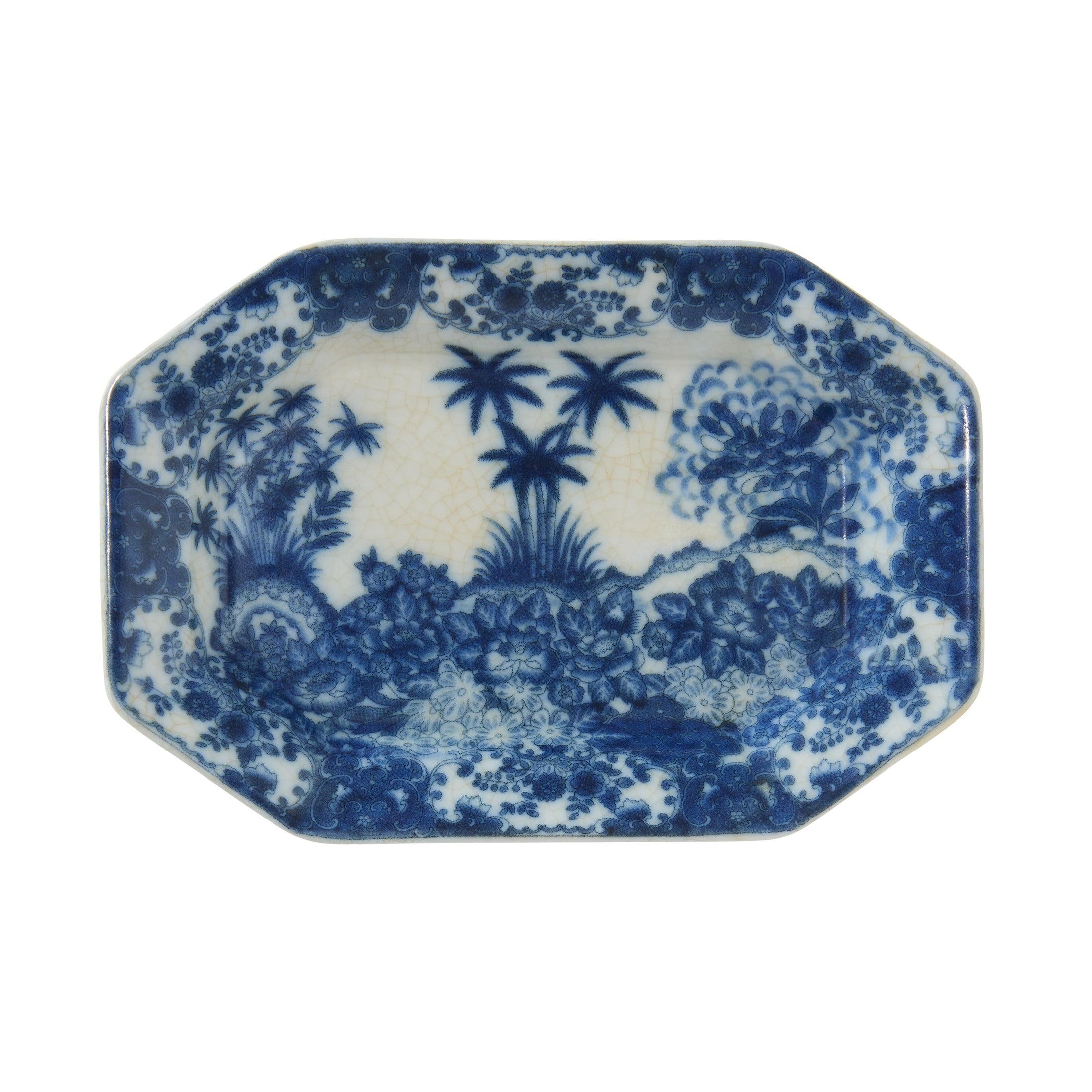 Blue Palms Trinket Dish