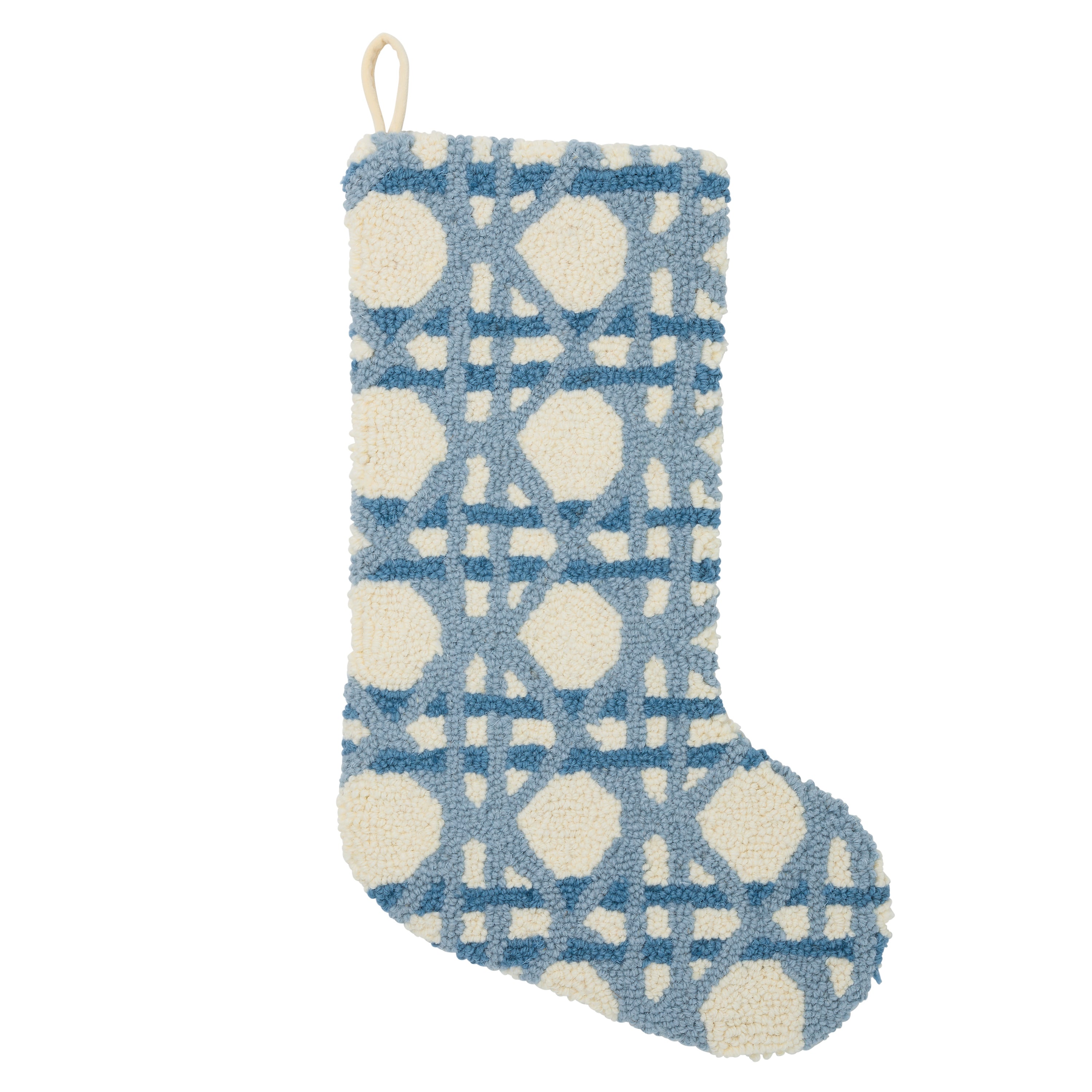 Blue Cane Hook Stocking