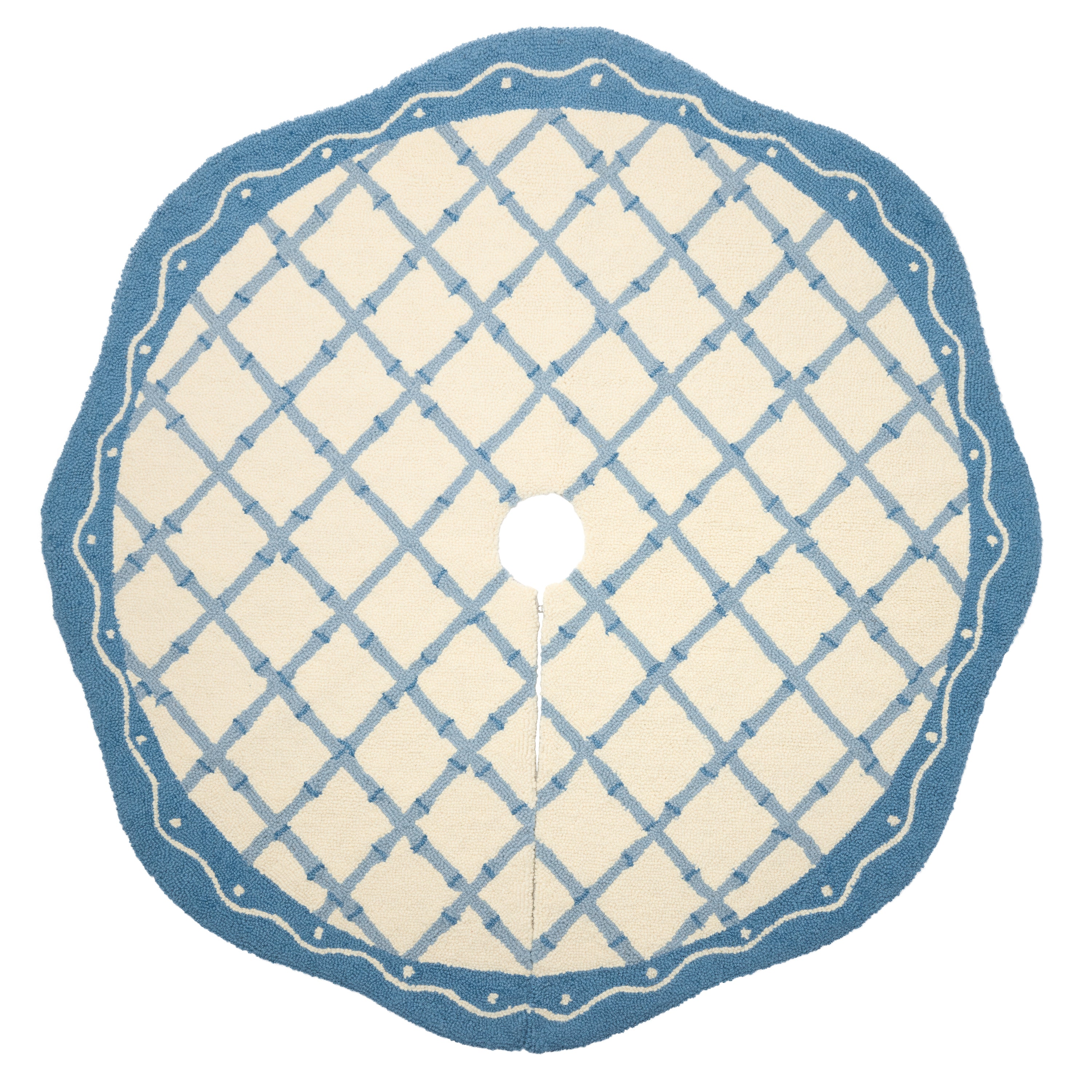 Bamboo Fretwork Hook Tree Skirt