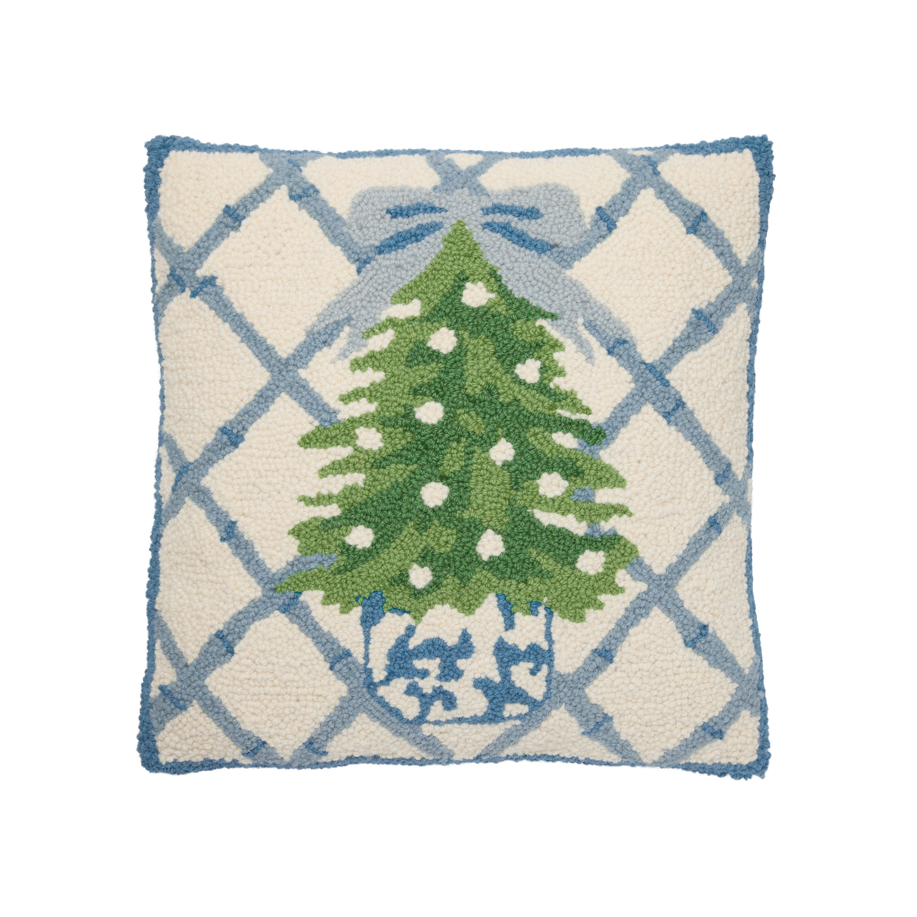 Grandmillennial Christmas Hook Pillow