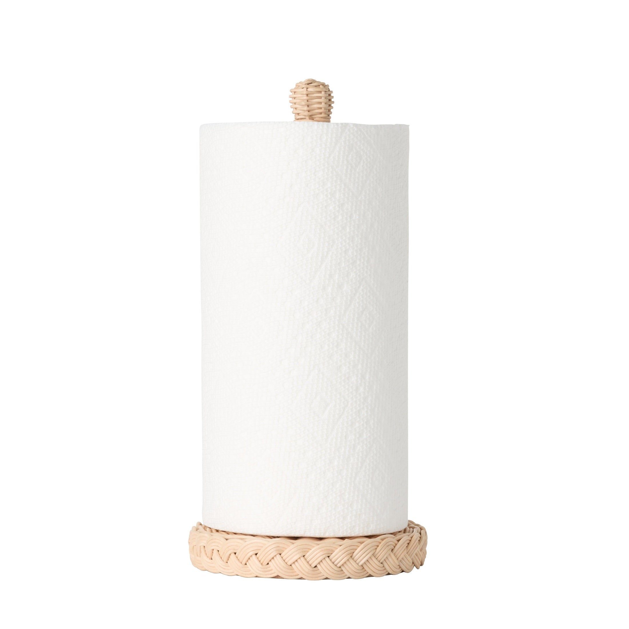 Shoreline Rattan Paper Towel Holder