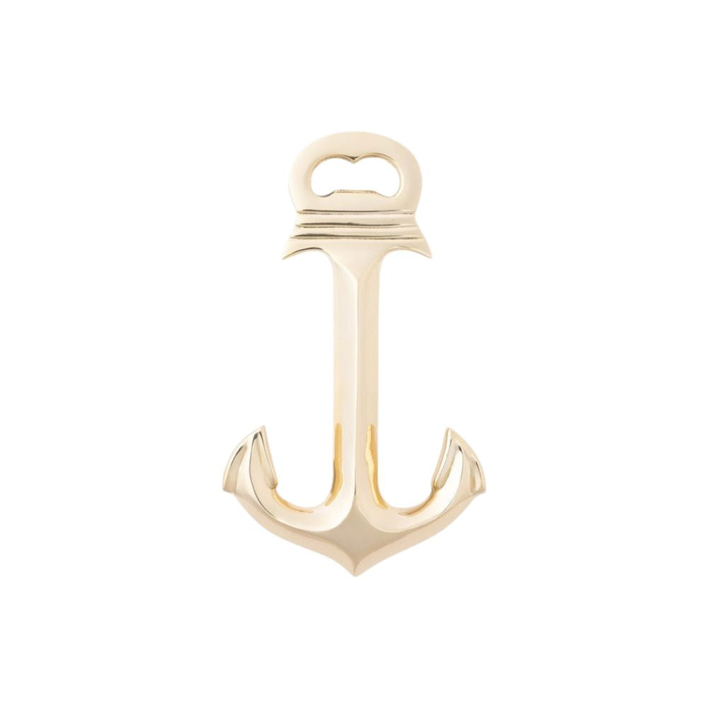 Polished Brass Anchor Bottle Opener