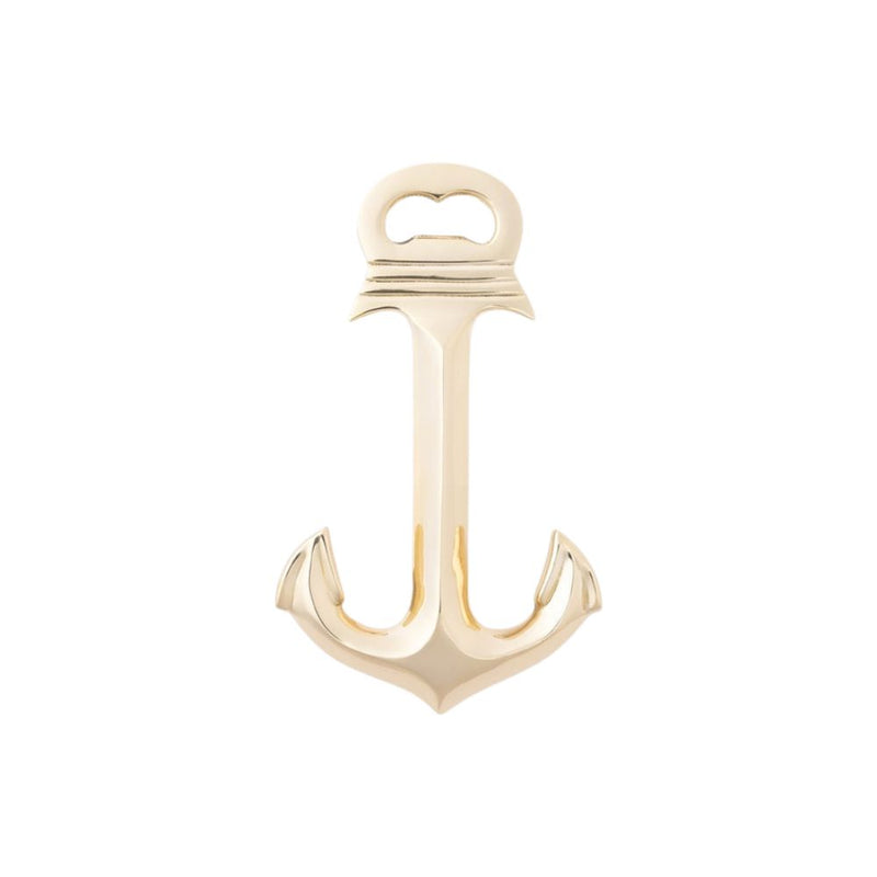 Polished Brass Anchor Bottle Opener