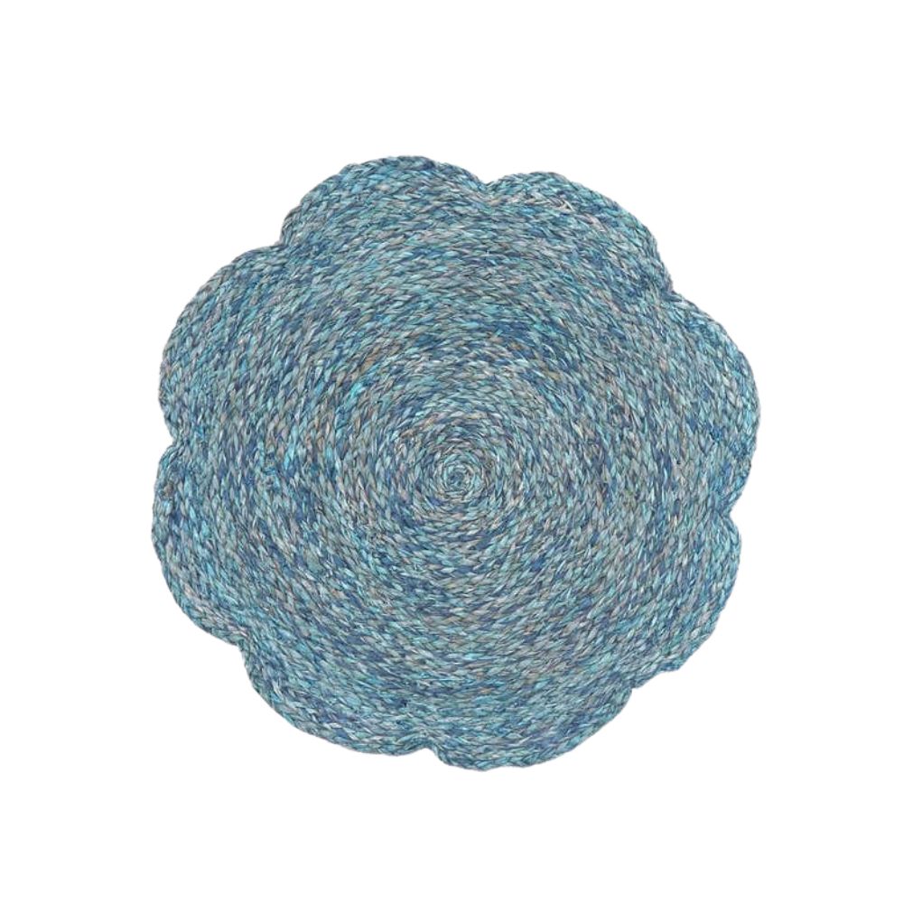 Hope Ranch Scallop Placemat - Set of 4 (Blue)