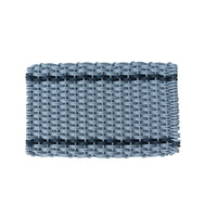 Nautical Rope Doormat - Glacier Bay with Navy Stripes