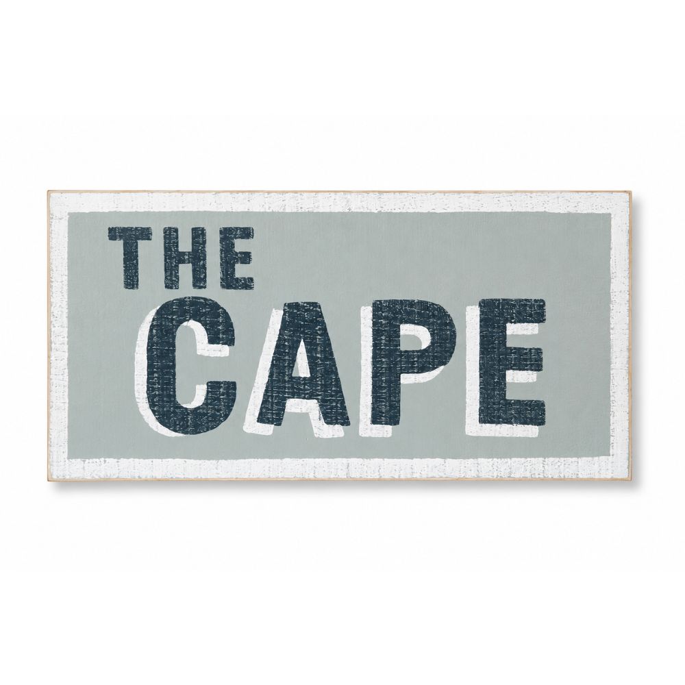 The Cape Hand Painted Wood Sign