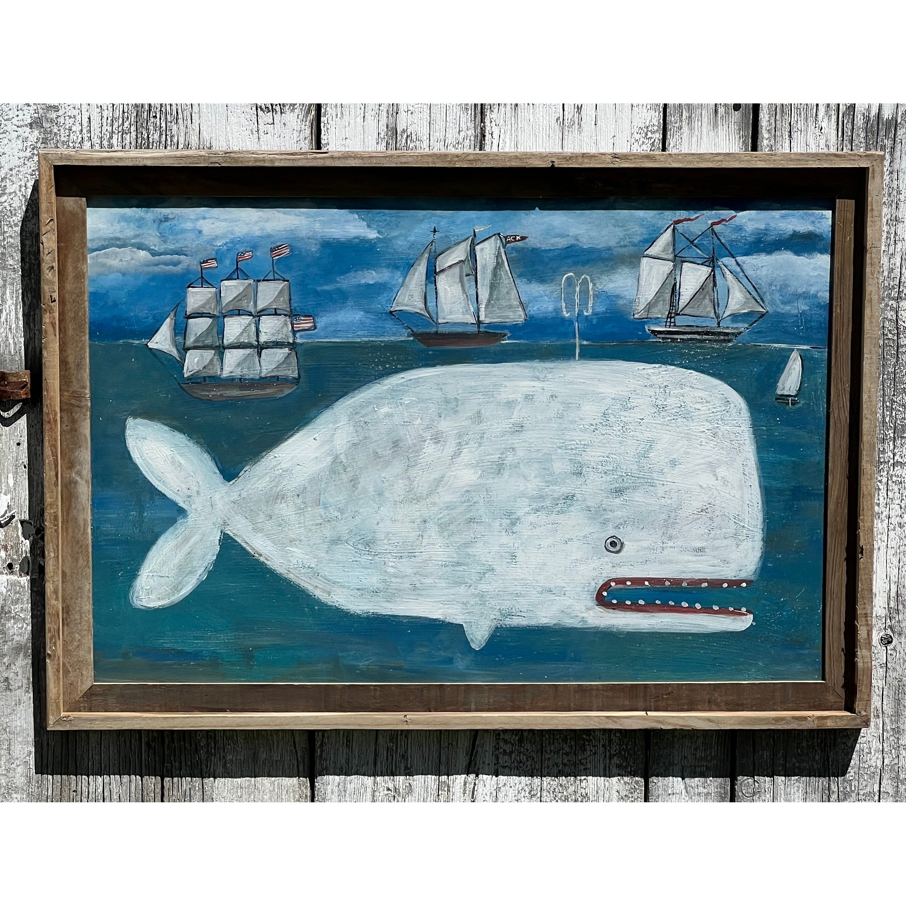 White Whale of Nantucket Original Painting