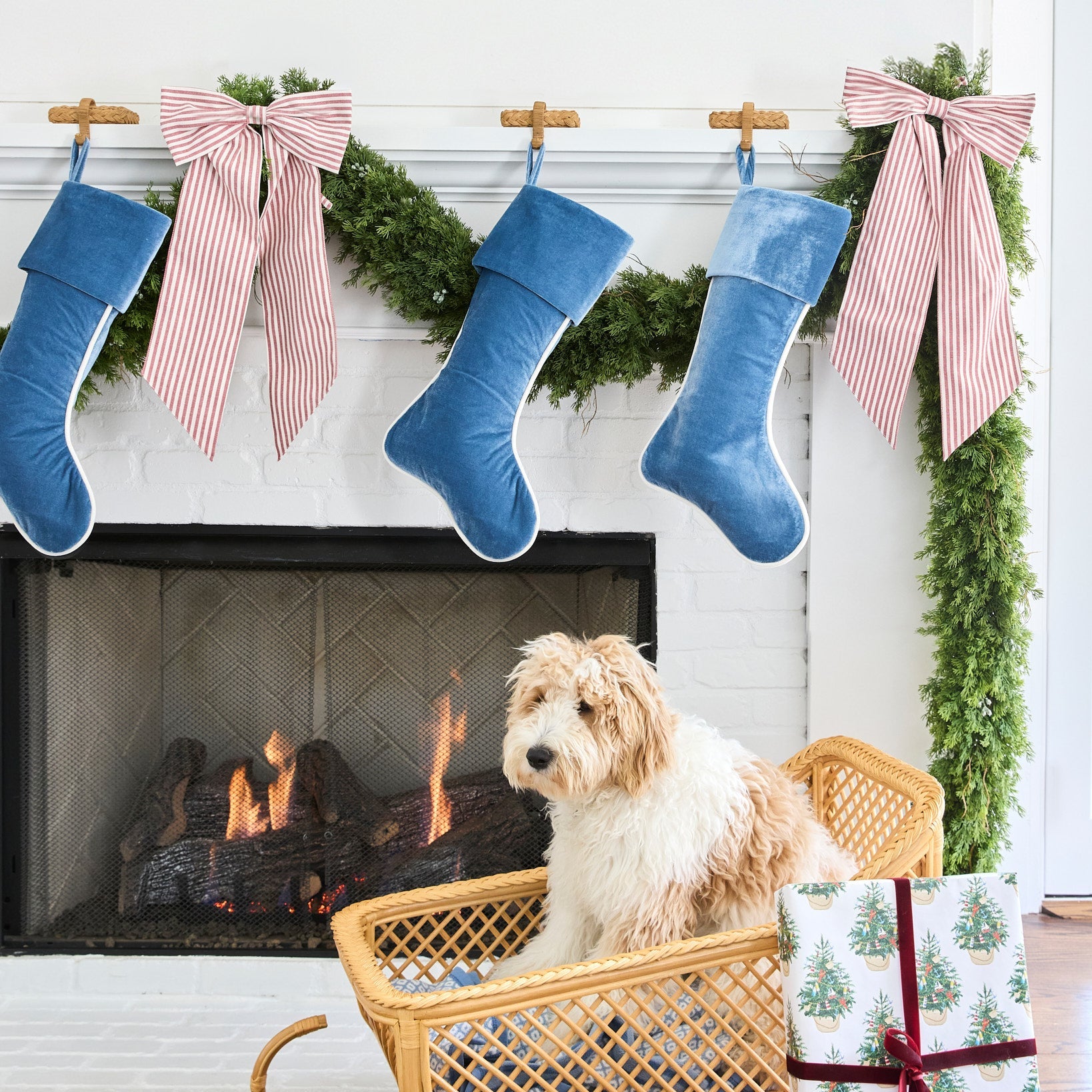 Peppermint Stripe Oversized Bow