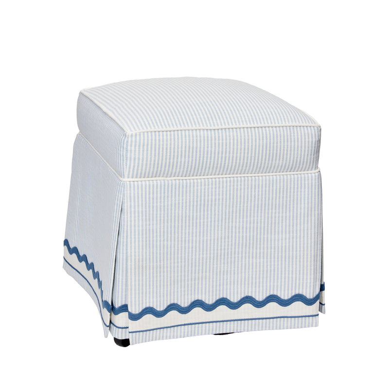 Poppy Ottoman - Wave Trim