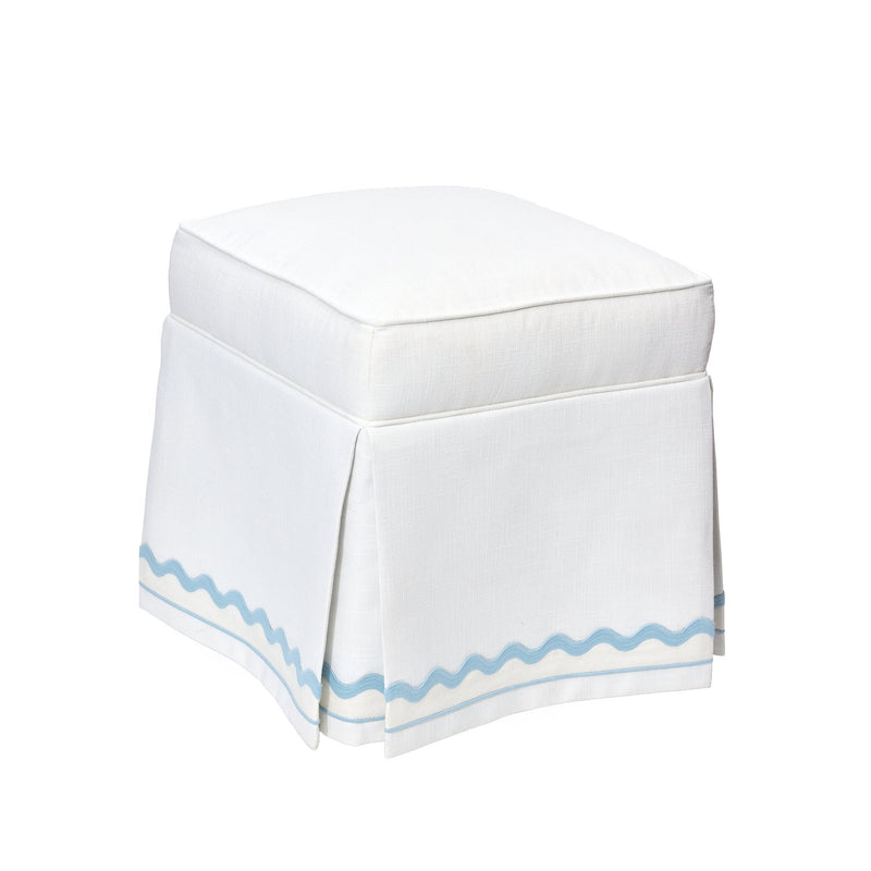 Poppy Ottoman - Wave Trim