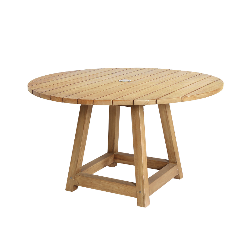 Ojai Outdoor Teak Round Dining Table