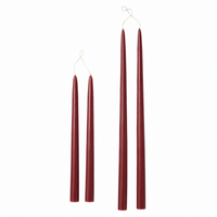 Crimson Taper Candles