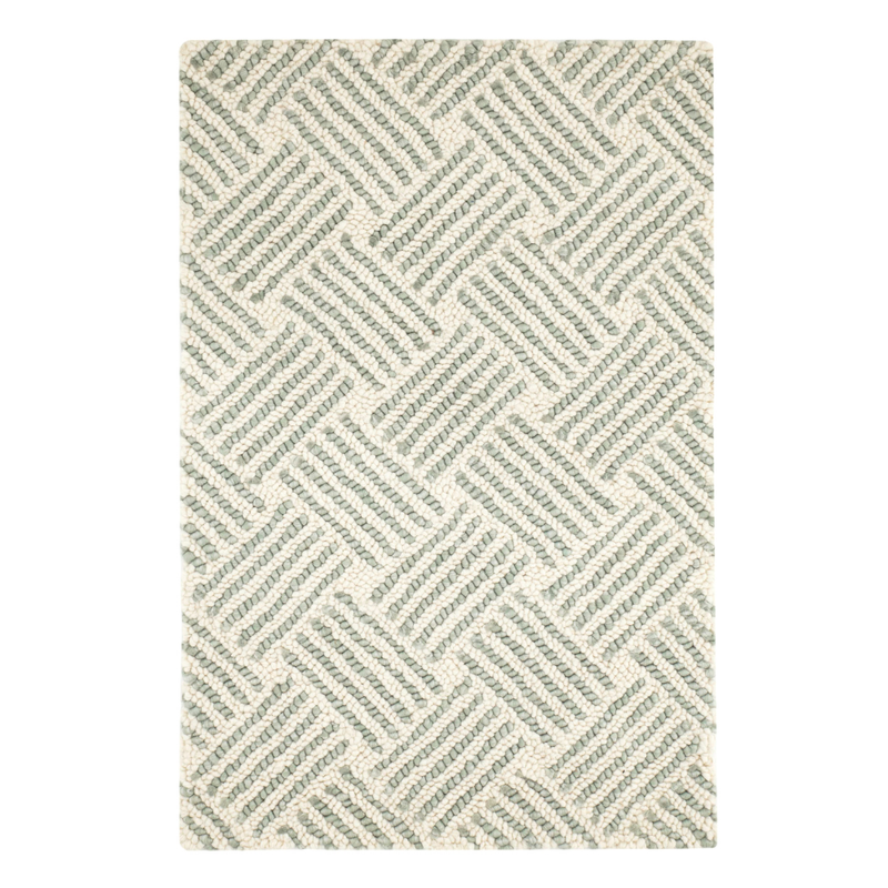 Sailors Knot Hand Hooked Wool Rug - Sage