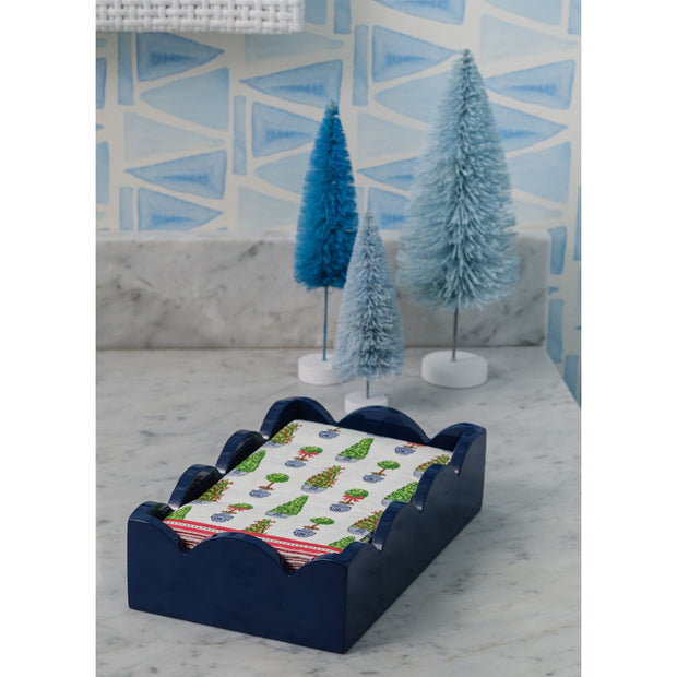 Christmas Topiaries Guest Towels