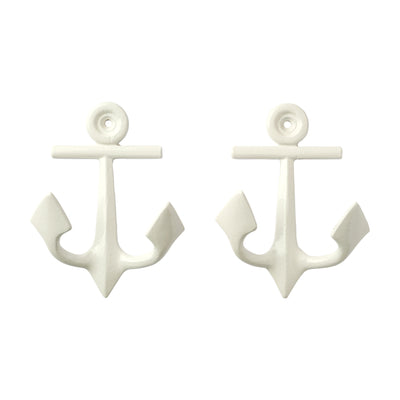 Anchor Wall Hook Set of 2 - White