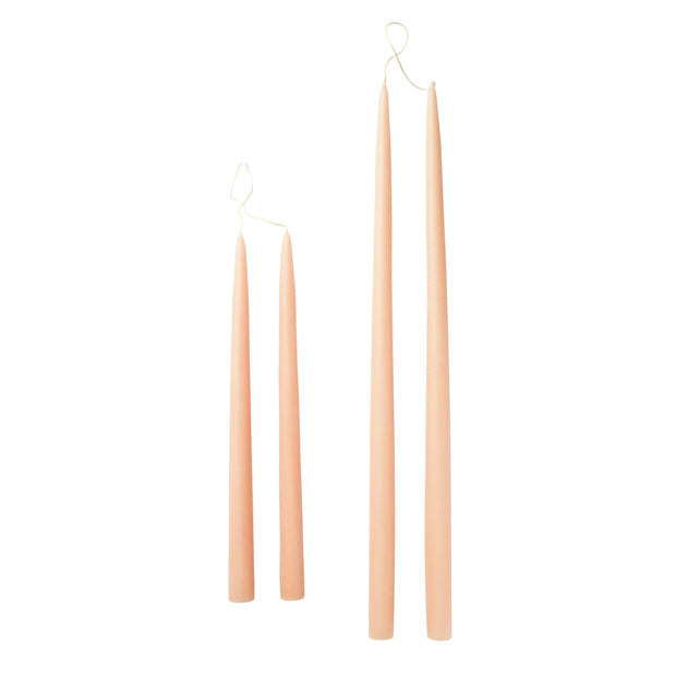 Shell Pink Taper Candles