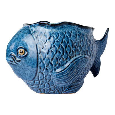 Big Fish Planter - Blue