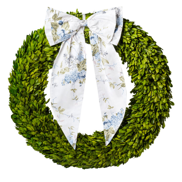 Hydrangea Toile Oversized Bow