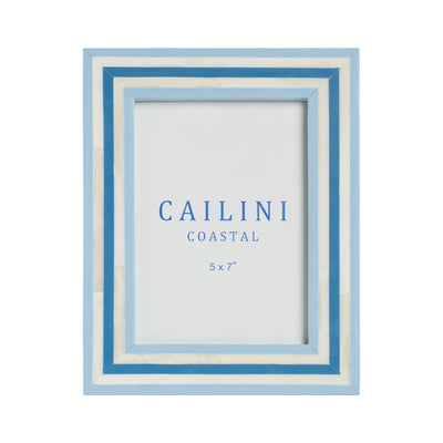 Nantucket Stripe Bone Photo Frame