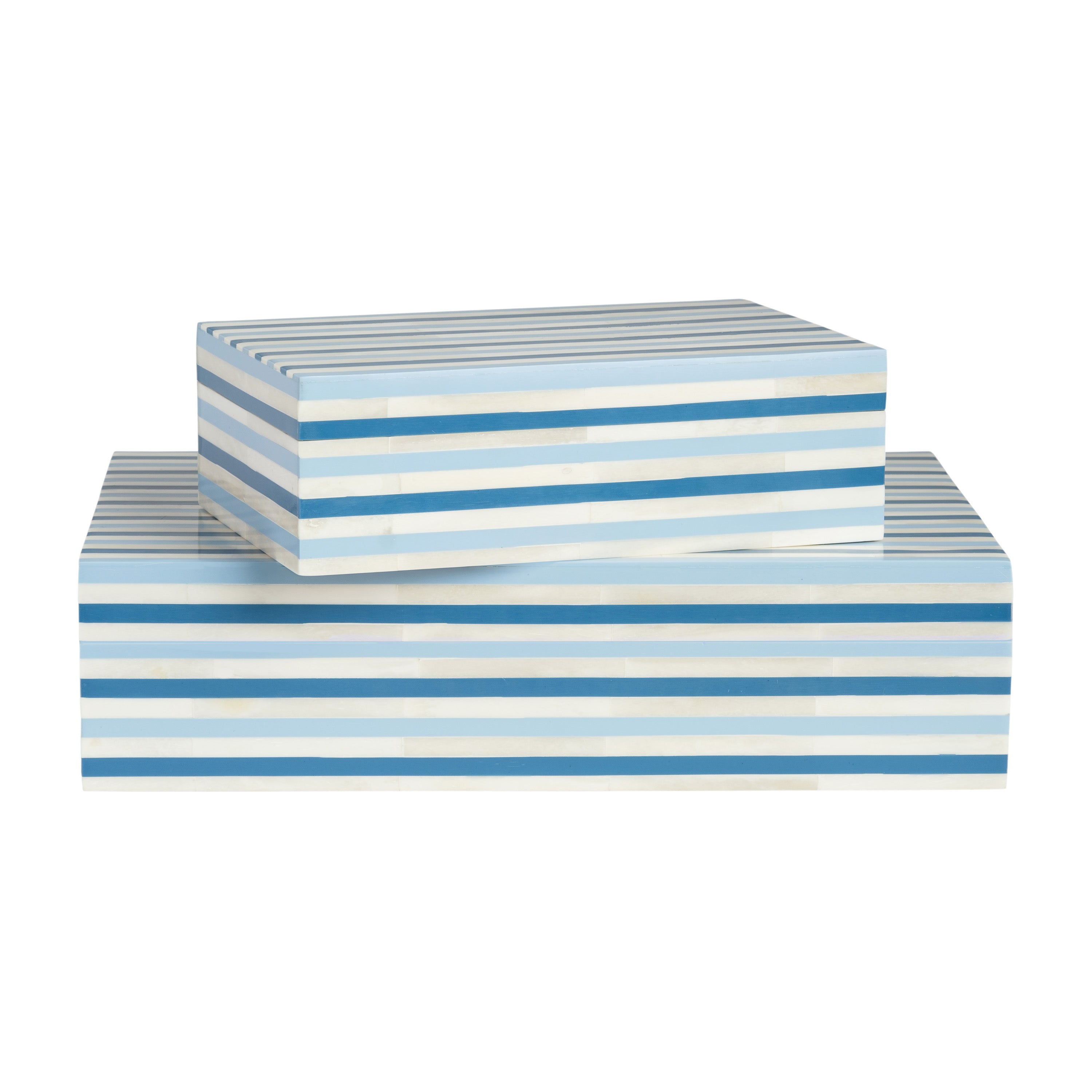 Nantucket Stripe Bone Box