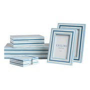 Nantucket Stripe Bone Coaster - Set of 4