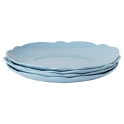 Blue Scallop Melamine Dinner Plates