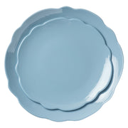 Blue Scallop Melamine Dinner Plates