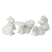 Decorative White Rabbit - Set of 6