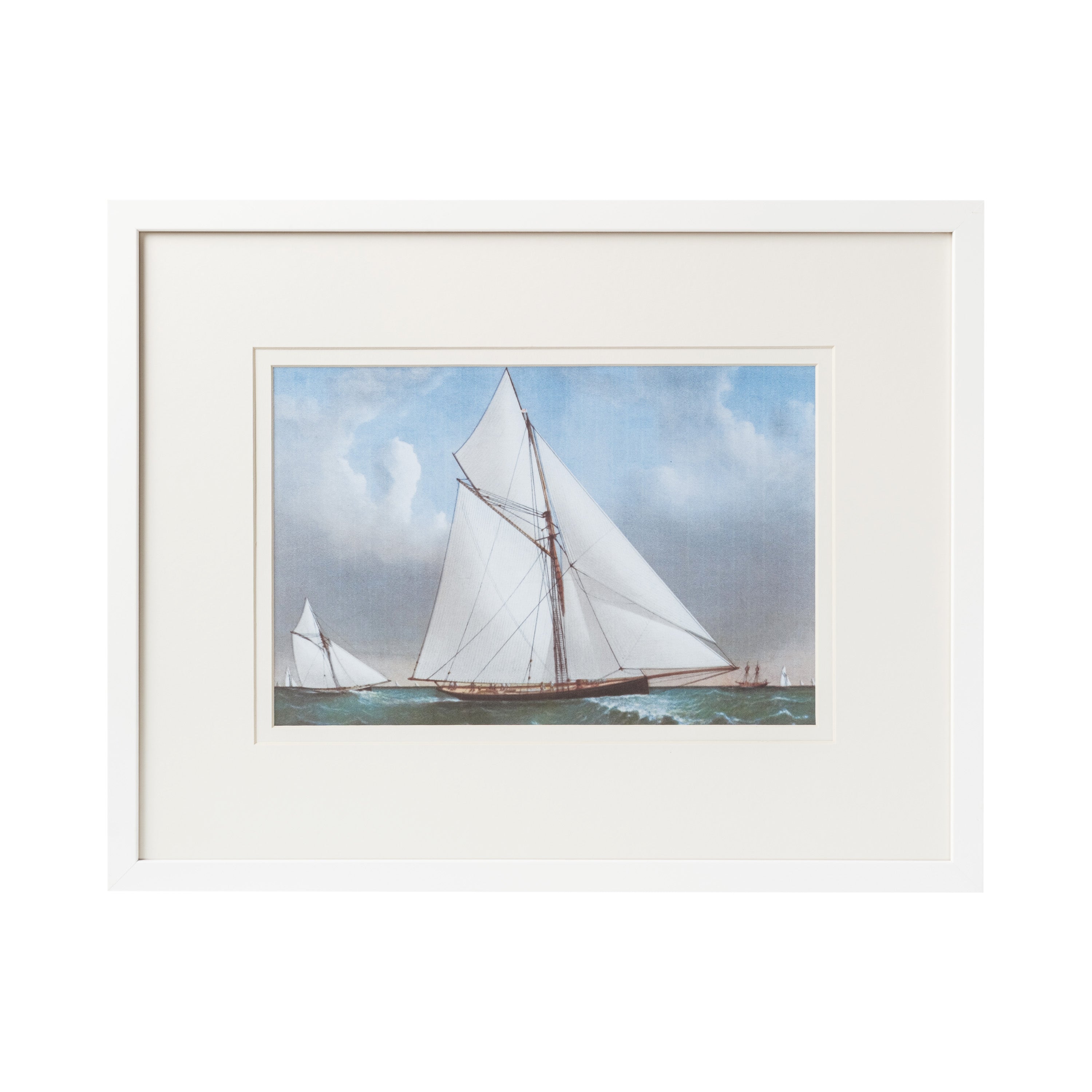 Modern Sailboat Framed Art - B