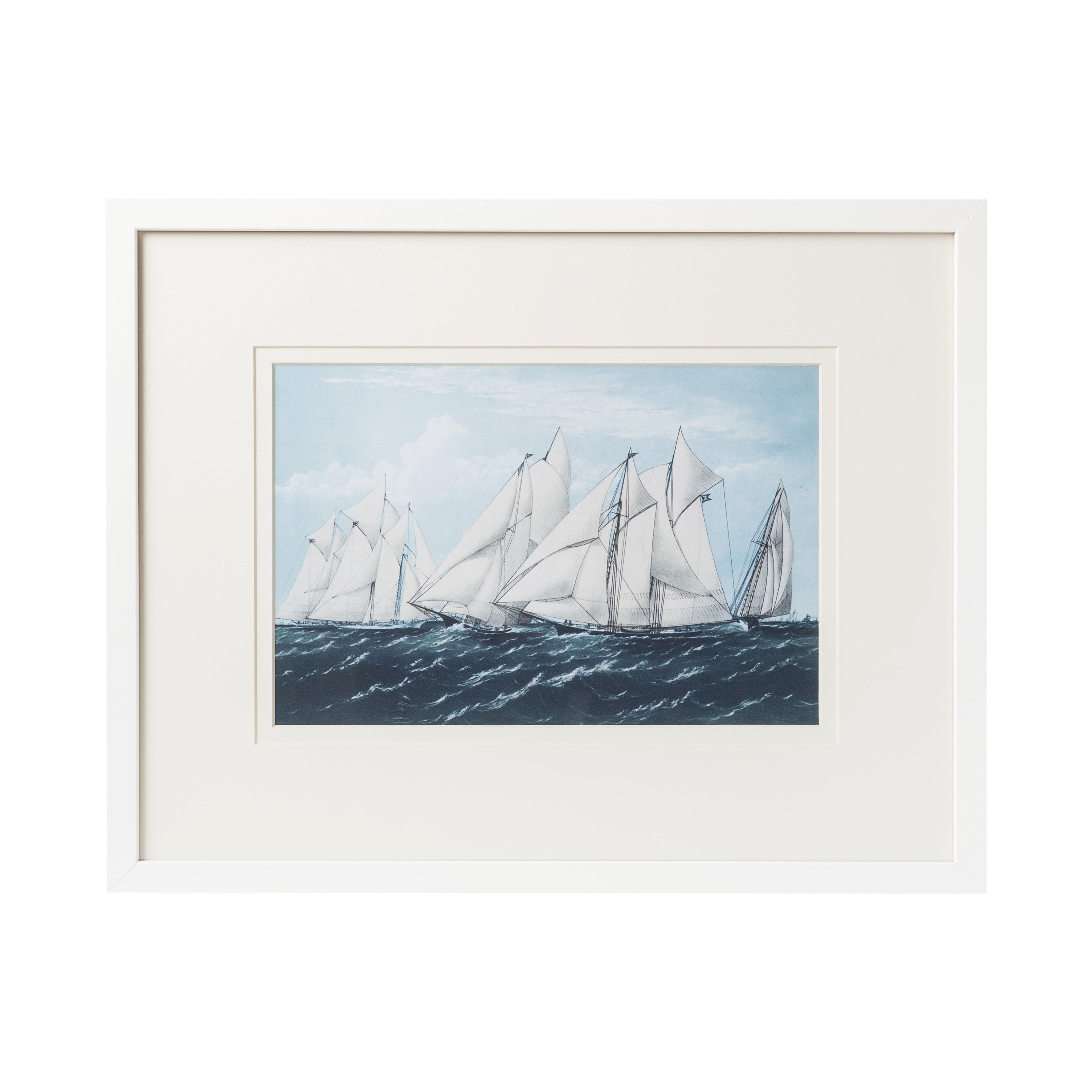 Modern Sailboat Framed Art - C