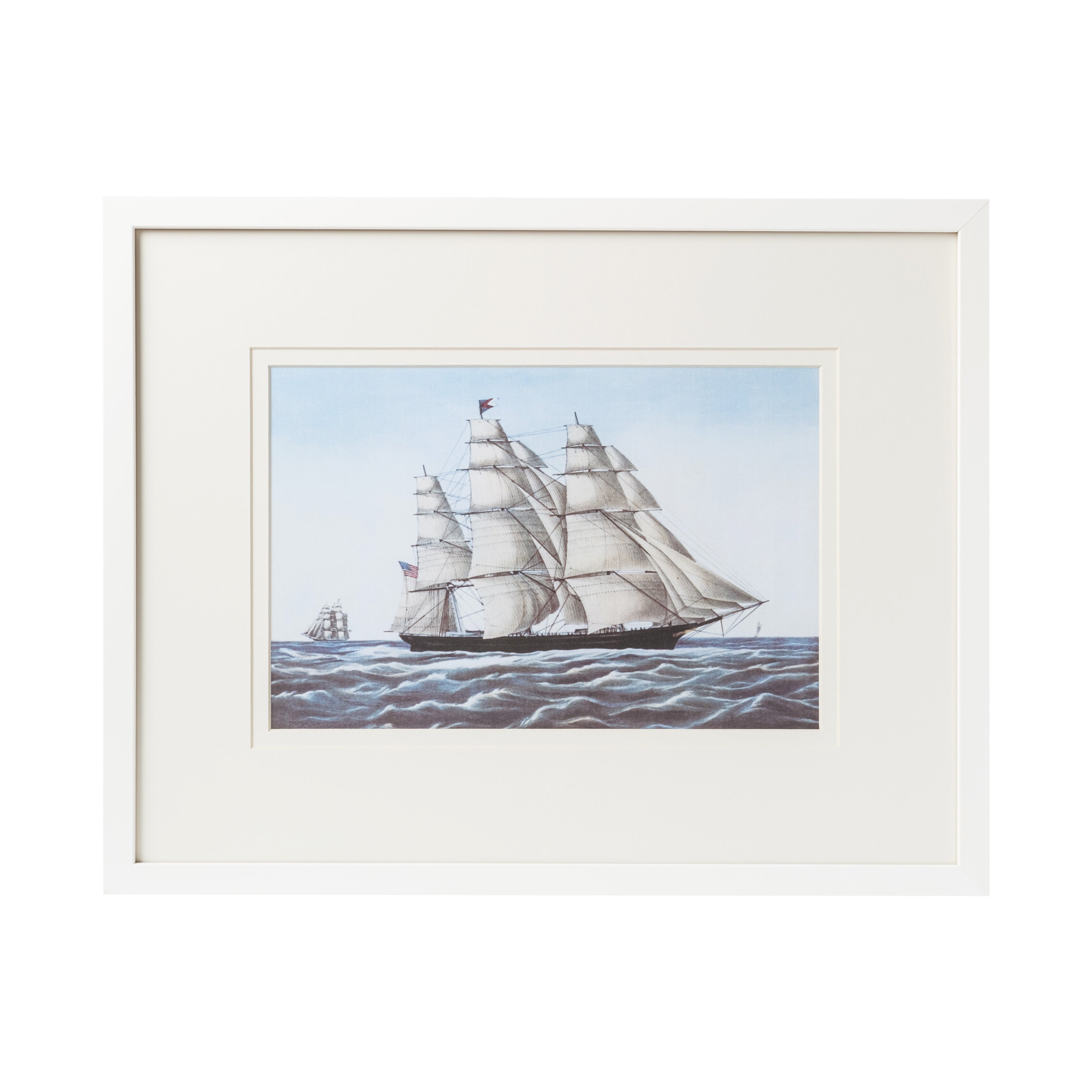 Modern Sailboat Framed Art - D