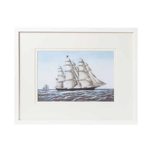 Modern Sailboat Framed Art - D