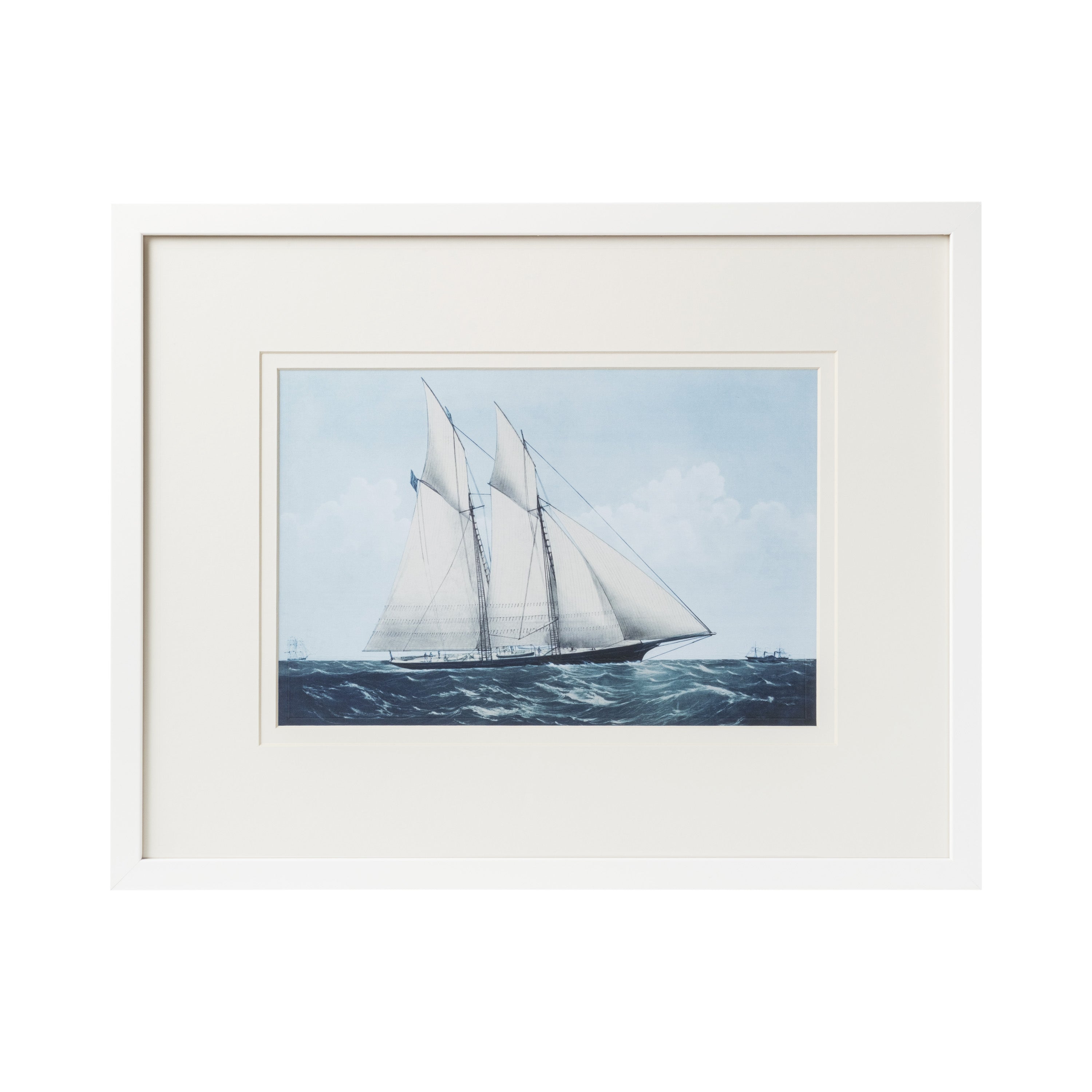 Modern Sailboat Framed Art - F
