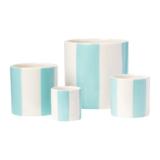 Capri Stripe Planter - Set of 4