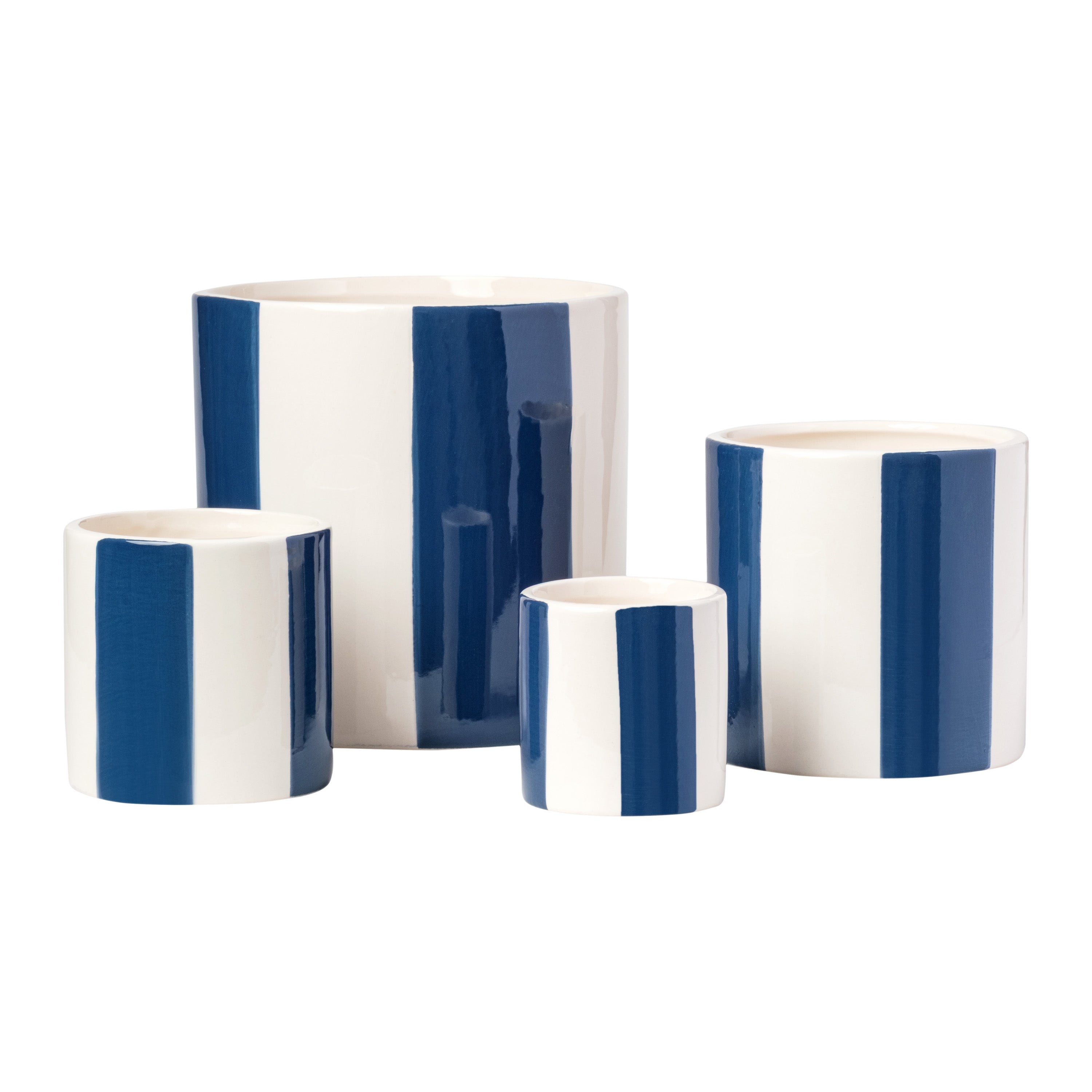 Capri Stripe Planter - Set of 4