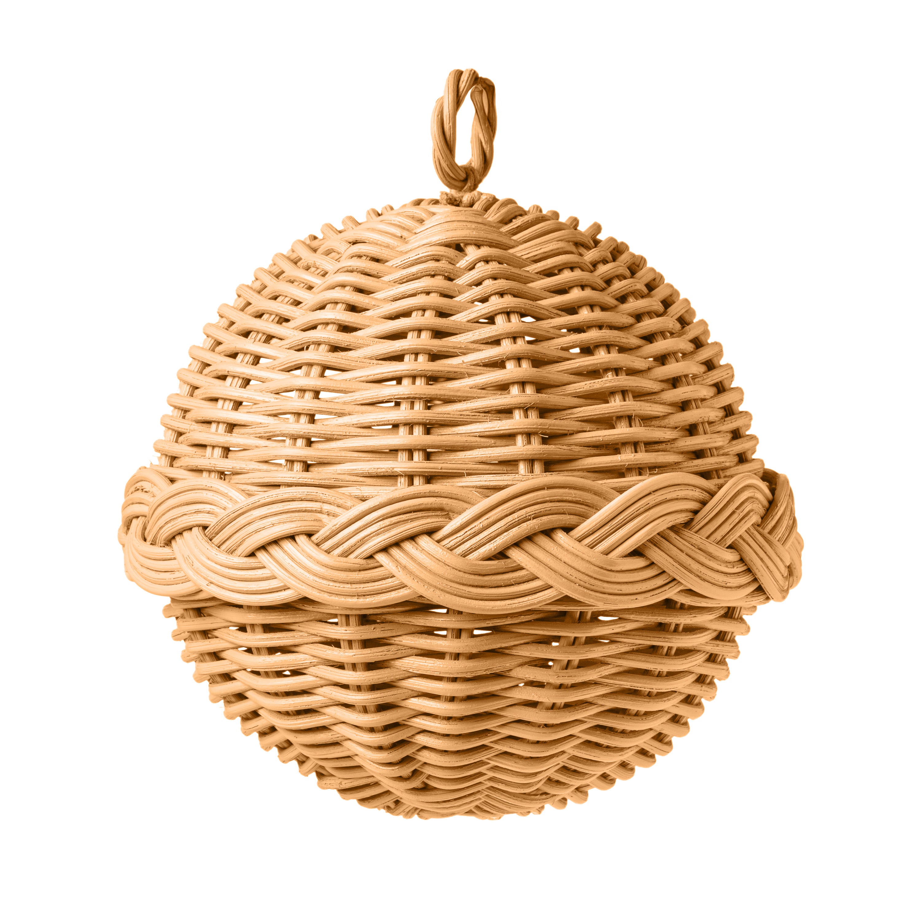 Braided Rattan Ornament Natural - Set of 2
