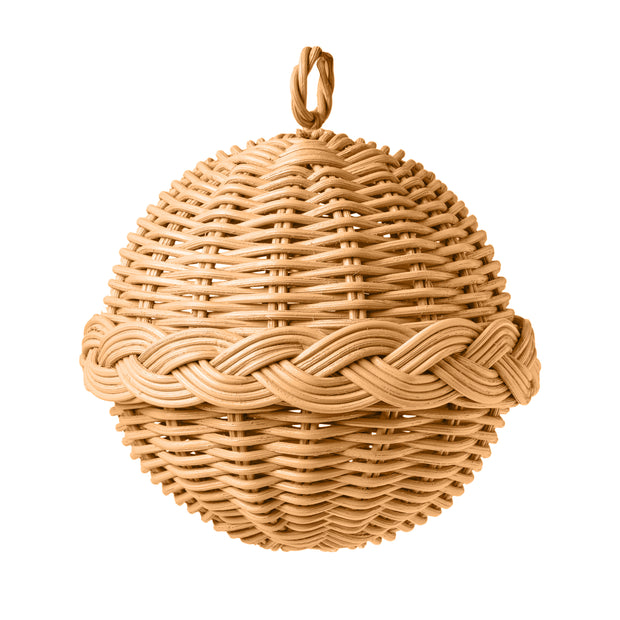 Braided Rattan Ornament - Natural