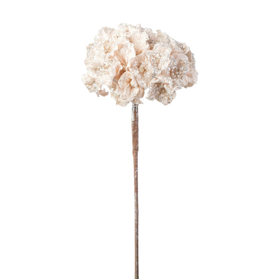 Frosted White Hydrangea Tree Stem - Set of 6