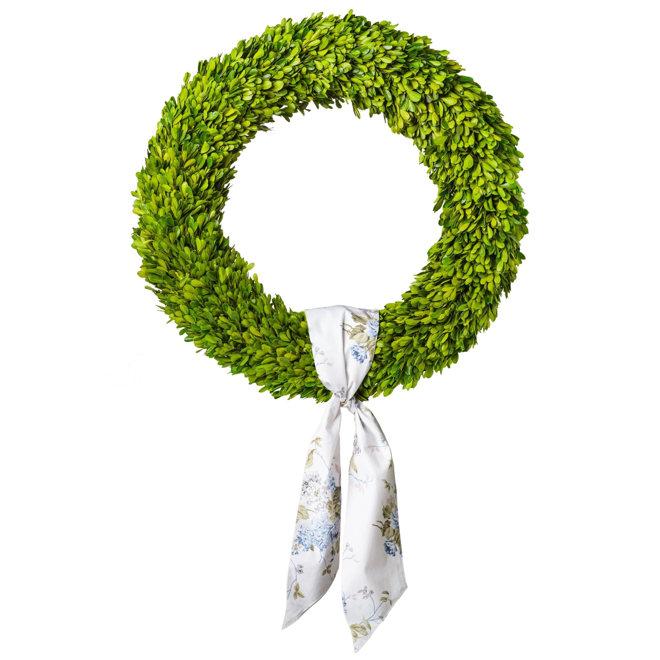 Hydrangea Toile Wreath Sash